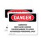 Signmission Contains Asbestos Fibers Danger Sign, Plastic, 10in W x 7in L, 2PK OS-2PACK-DS-P-710-L-2050 - alternate 1